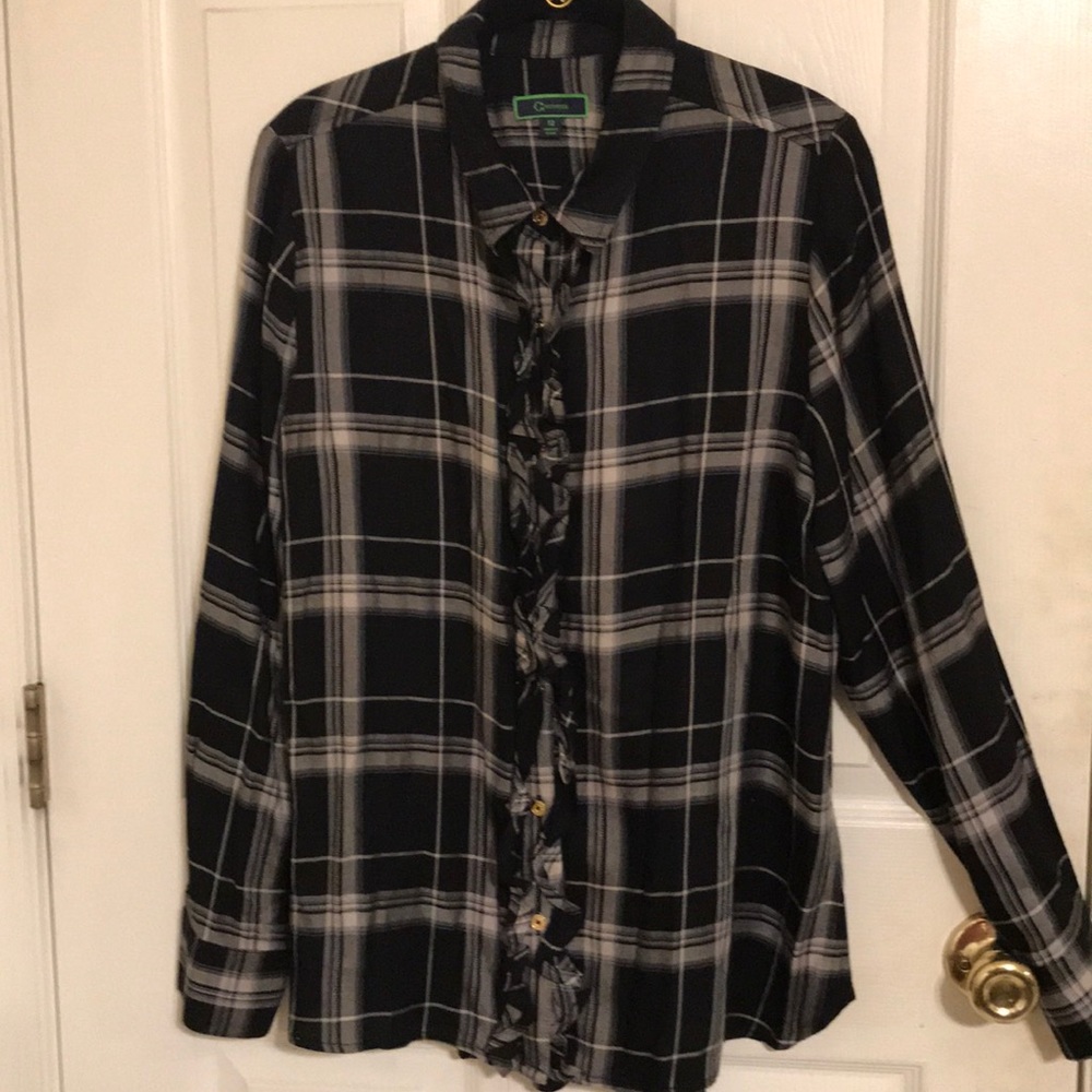 C. Wonder Plaid Blouse